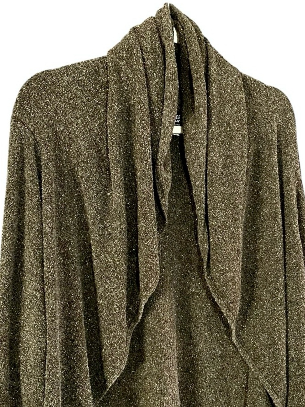 Eileen Fisher Silk Blend Waterfall Cardigan 3X Lagenlook Artsy Quiet Luxury - Picture 5 of 11
